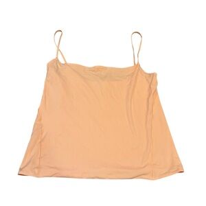 Lululemon orange wundermost spaghetti strap cami tank nulu fabric